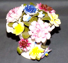 Royal Doulton Bone China Porcelain Flower Bouquet in Basket picture