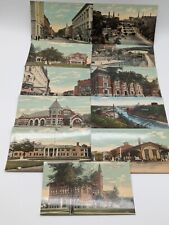 Set 11 Lockport, New York Vintage Postcards City Hospital Locks Depot, Locust St picture