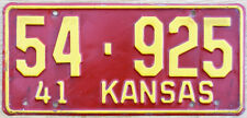 1941 Kansas License Plate · Morris County issued picture