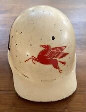 Vintage Original 1950’s Mobil Oil Pegasus Hard Hat W/ Leather Liner picture