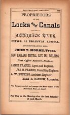 1885 Proprietors of the Locks & Canals on Merrimack River BOSTON MA picture