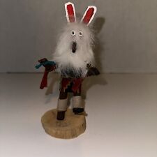 Vintage Native American Small White Bear Kachina Dancer Navajo/Signed picture