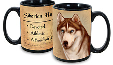 Red and White Siberian Husky Faithful Friends Mug picture