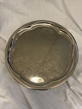 Vintage Silver Stainless Steel Serving Tray Platter Perfect & Beautiful picture