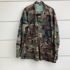 Military Combat Coat Shirt Woodland Camo BDU Camouflage X Large Long picture