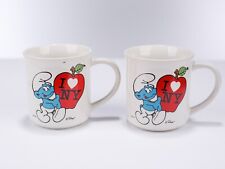 Smurfs Ceramic Tea Cups, 1982 