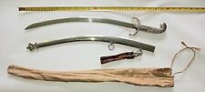AFGHAN MIDDLE EASTERN SWORD ANTIQUE ARABIC KNIFE SHORT SILVER SHEATH SCABBARD picture