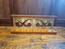 Vintage Unique Handmade? Tobacco Smoking Pipe Wooden Stand 7 Rack Holder FF3 picture