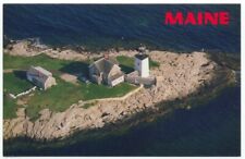 Maine Lighthouse Hendrick's Head Light Boothbay Harbor ME Postcard  picture
