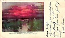 Vintage Postcard- Sunset Puget Sound WA Early 1900s picture