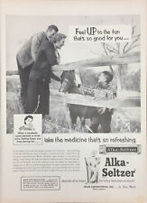 Vintage Alka-Seltzer 1957 Print Ad Take The Medicine That's So Refreshing picture