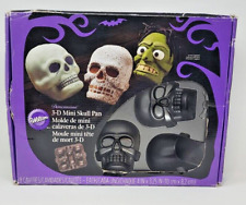 Wilton Large 3D SKULL Muffin Cake Pan - Halloween Favorite. Spooky and Fun. picture