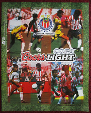 Vintage 2001 COORS Light Beer MLS Soccer Poster ~ COPA Chivas GUADALAJARA Tour picture