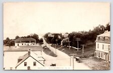 c1910~Main Street~Guysborough Nova Scotia NS~Aerial View~Houses~RPPC Postcard picture