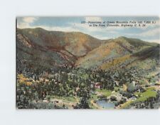 Postcard Panorama of Green Mountain Falls in Ute Pass, Highway U.S. 24, Colorado picture