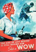 WW2 - Photo Propaganda Poster - She's a Wow - Woman Ordnance Worker picture