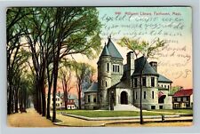 Fairhaven MA-Massachusetts, Millicent Library, c1907 Vintage Souvenir Postcard picture