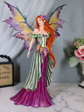 Amy Brown Large Summer Fairy Queen With Flower Adornment Statue Garden Fairies picture