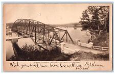 1909 Schell Memorial Bridge East Northfield Massachusetts MA Posted Postcard picture