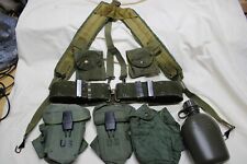 US Military USGI Alice Field Gear Web Belt Suspenders Ammo Pouches Canteen Large picture