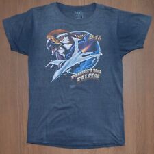Vintage 1987 Army USA Air Force Shirt F-16 Fithting Falcon sz S picture