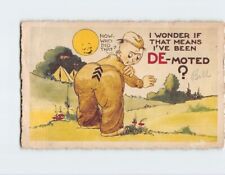 Postcard I Wonder If That Means I've Been De-Moted? with Humor Comic Art Print picture