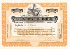 Eclipse Consolidated Oil Co. - Stock Certificate - Oil Stocks and Bonds picture