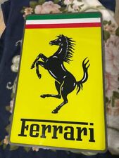 Ferrari Logo AUTO CAR DEALER 3D Routed Carved LED LIGHT BOX Dealer Used F/S JP picture
