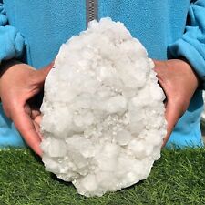 6.5 LB Natural White Calcite Quartz Crystal Cluster Mineral Specimen picture