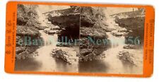 Haines Falls NY - FIVE CASCADES WATERFALL AT HAINES GORGE - c1870s Stereoview picture