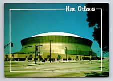 Vintage post card 5 3/4 x 4 1/8 inch THE LOUISIANA SUPERDOME New Orleans picture