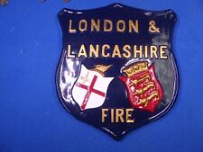 FIRE MARK London and Lancashire Fire.  Plaque SIGN MARKER Composite material picture