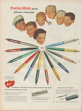 1955 Paper Mate Pens Please Everyone Styled In Tu-Tone Car Colors Print Ad picture