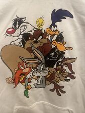 Vintage Looney Tunes Hooded Sweatshirt Size M picture