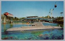 Disneyland Submarine Ride With Mermaids Monorail Skyway 1-334 Postcard picture