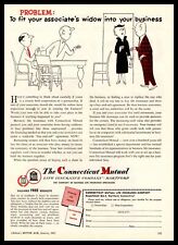 1955 The Connecticut Mutual Life Insurance Company Hartford Cartoon Print Ad picture