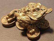 Vintage Chinese Brass Money Frog 1 1/8
