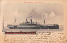 SS PRINZESS ALICE AT SEA ~ NORTH GERMAN LLOYD SHIP LINE ~ used 1904 picture