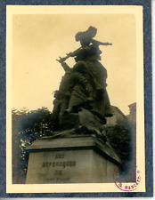 France, Belfort, Quand Even, Monument Antonin Mercié Vintage silver print.Qua picture