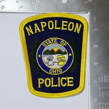 Napoleon Police Patch Ohio OH. 4x5 Inches. Great Condition picture