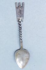 Rare Navajo / Hopi Antique Silver Souvenir Spoon with Stampings picture