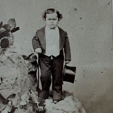 Antique CDV Photograph Little Person Admiral Dot 18yrs Old Circus PT Barnum picture