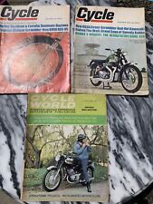 Vintage 1967 1968 Lot 3 CYCLE & CYCLE WORLD Magazine Motorcycle Enthusiasts picture