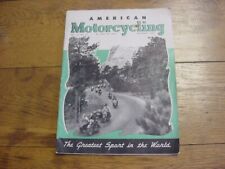 American Motorcycling magazine November 1949 New Triumph Thunderbird picture