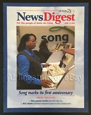 DELTA AIR LINES NewsDigest MAGAZINE 19APR 2004 airways ad SONG, Q1 Loss advert picture