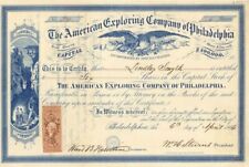 American Exploring Company of Philadelphia - Stock Certificate - Oil Stocks and  picture