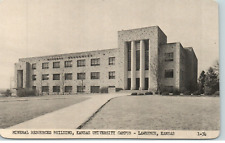 Lawrence Kansas Lindley Hall Mineral  Resource Bldg Kansas University Postcard picture