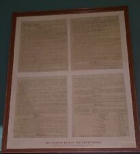LARGE FRAMED  CONSTITUTION OF  THE USA PRINTED PARCHMENT  31.5L*38H *W1.5 inches picture