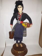 Vintage North Thai Dolls, Meo Lai, Wood Carved Base picture