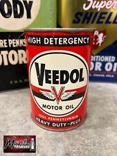 1950’s VEEDOL Heavy Duty Motor Oil Can 1 qt. - Gas & Oil picture